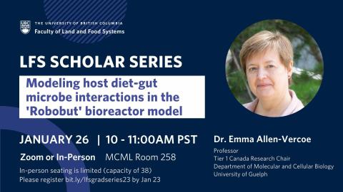 LFS Scholar Series - Dr. Emma Allen-Vercoe