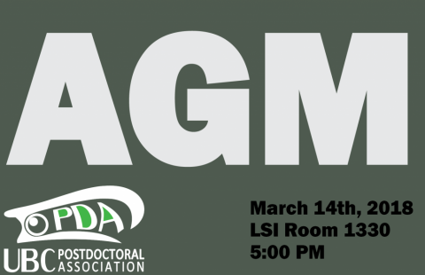 UBC PDA Annual General Meeting Information