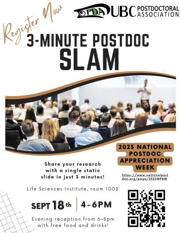 3-Minute Postdoc Slam Poster